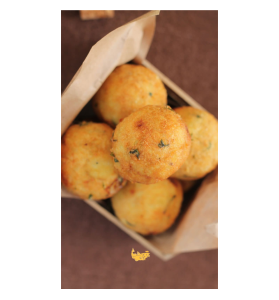 BOLINHO DE BACALHAU 50g – 6 Unidades (Fritos)