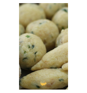 BOLINHO DE BACALHAU 25g – Pacote com 50 Unidades (Congelado)