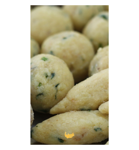 BOLINHO DE BACALHAU 25g – Pacote com 50 Unidades (Congelado)